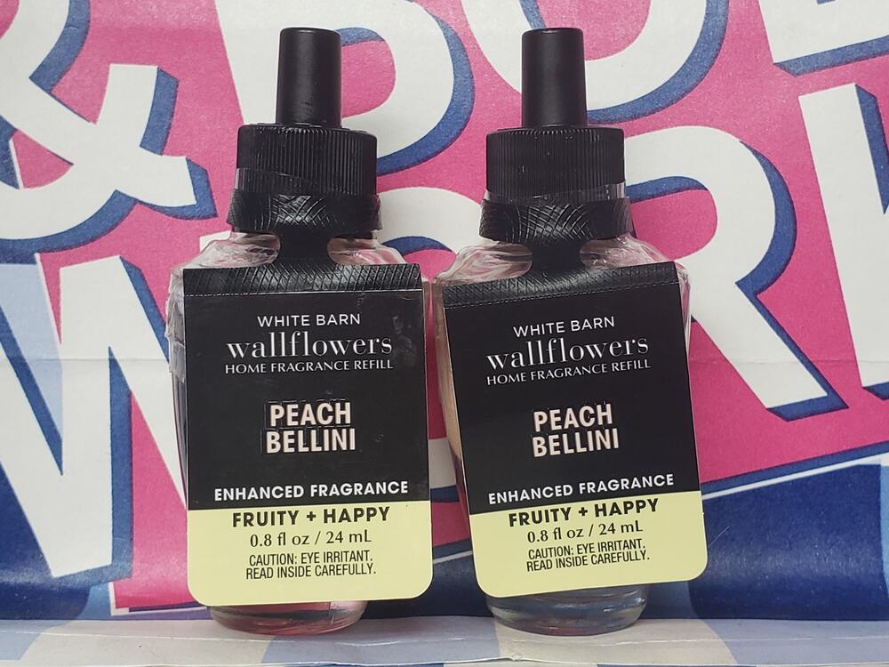 BBW Peach Bellini FRUITY & HAPPY Fragrance Wallflower Refills